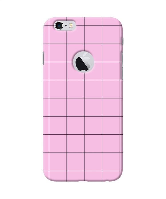 Pink Square Print Iphone 6 Logocut Back Cover