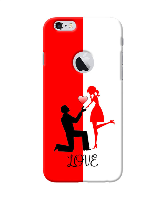 Love Propose Red And White Iphone 6 Logocut Back Cover