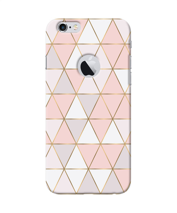 Abstract Pink Triangle Pattern Iphone 6 Logocut Back Cover