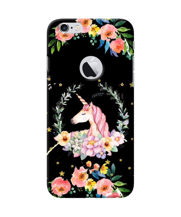 Unicorn Flower Iphone 6 Logocut Back Cover