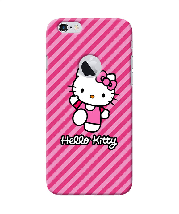 Hello Kitty Pink Iphone 6 Logocut Back Cover