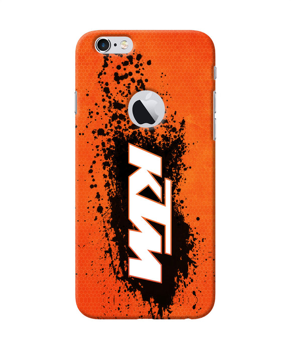 Ktm Black Spray Iphone 6 Logocut Back Cover