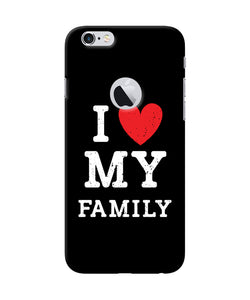 I Love My Family Iphone 6 Logocut Back Cover