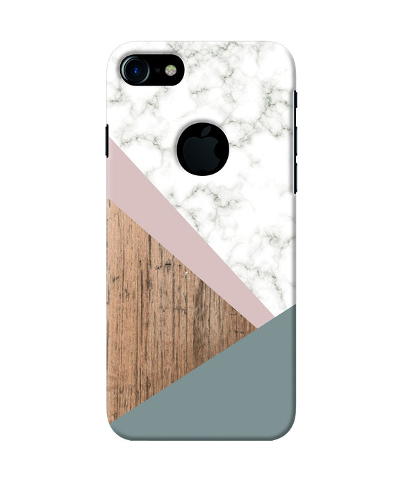 Marble Wood Abstract Iphone 7 Logocut Back Cover