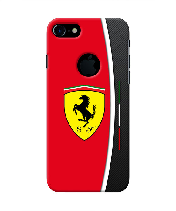 Ferrari Abstract Maroon Iphone 7 logocut Real 4D Back Cover