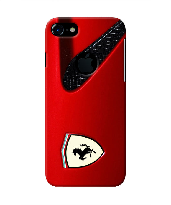 Ferrari Hood Iphone 7 logocut Real 4D Back Cover