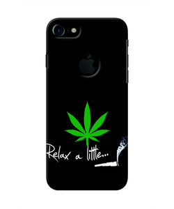 Weed Relax Quote Iphone 7 logocut Real 4D Back Cover