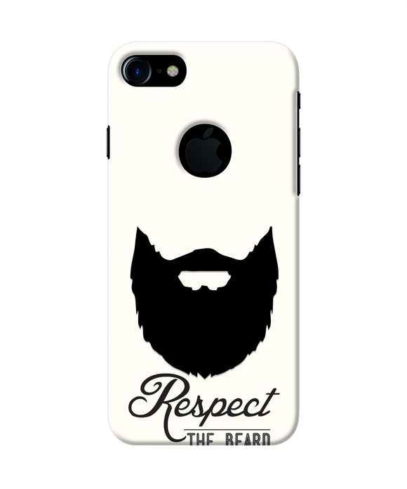 Respect the Beard Iphone 7 logocut Real 4D Back Cover