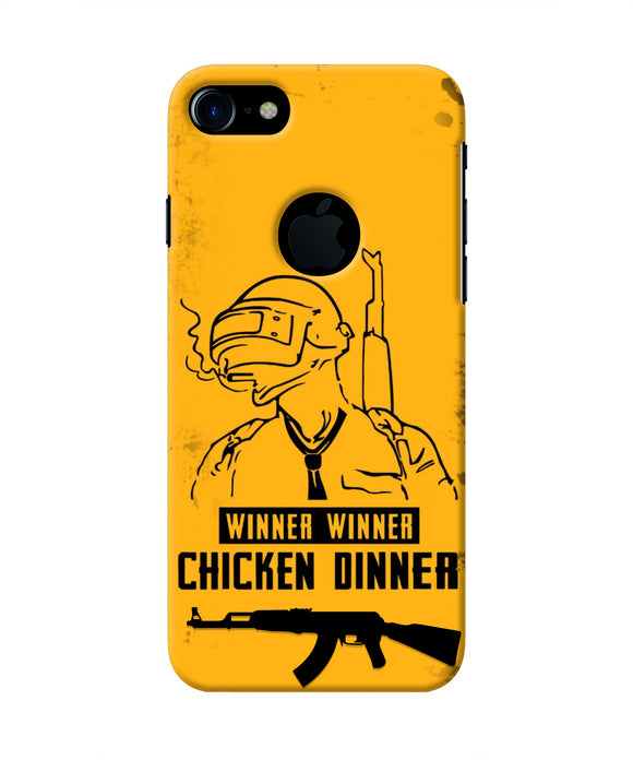 PUBG Chicken Dinner Iphone 7 logocut Real 4D Back Cover
