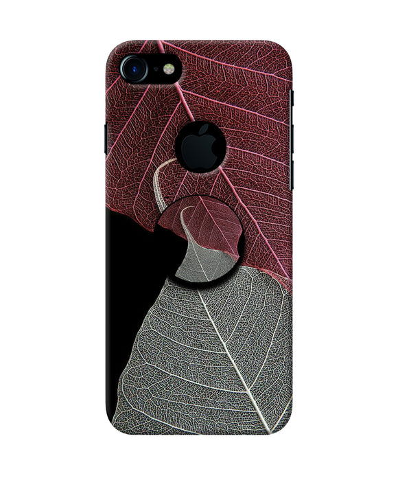 Leaf Pattern Iphone 7 logocut Pop Case
