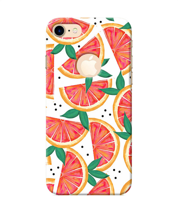 Abstract Orange Print Iphone 7 Logocut Back Cover
