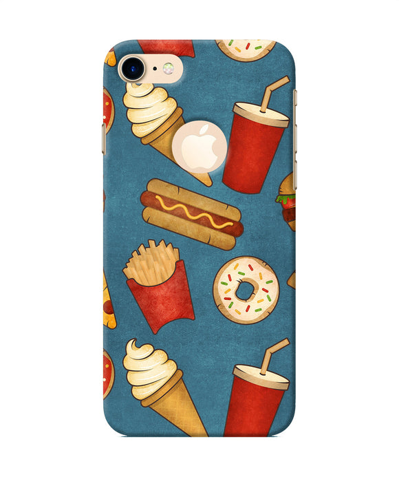 Abstract Food Print Iphone 7 Logocut Back Cover