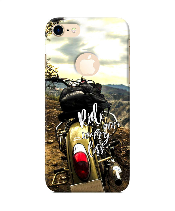 Ride More Worry Less Iphone 7 Logocut Back Cover