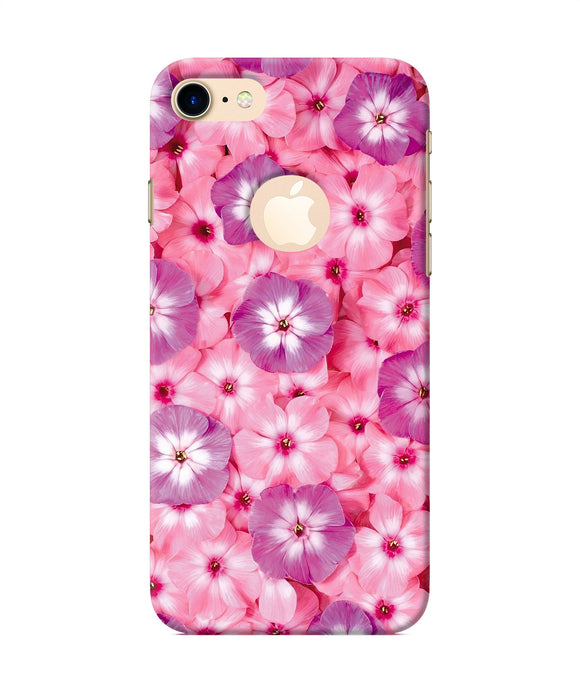 Natural Pink Flower Iphone 7 Logocut Back Cover