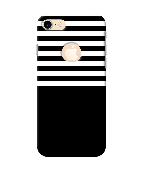 Black And White Print Iphone 7 Logocut Back Cover