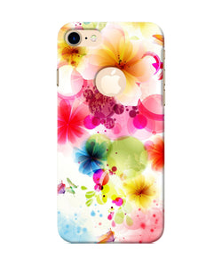 Flowers Print Iphone 7 Logocut Back Cover