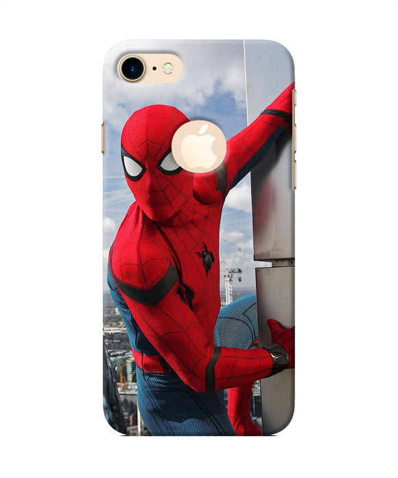 Spiderman On The Wall Iphone 7 Logocut Back Cover