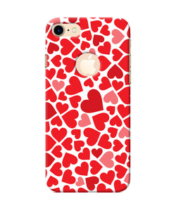 Red Heart Canvas Print Iphone 7 Logocut Back Cover