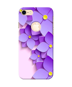 Violet Flower Craft Iphone 7 Logocut Back Cover