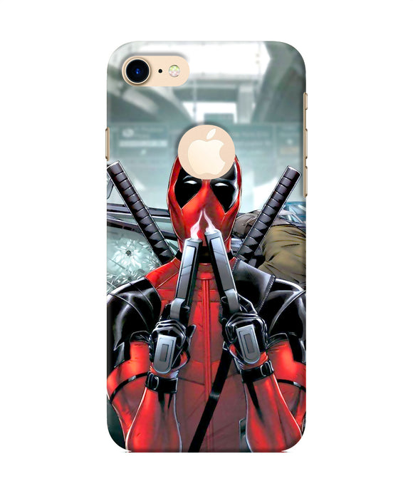 Deadpool With Gun Iphone 7 Logocut Back Cover