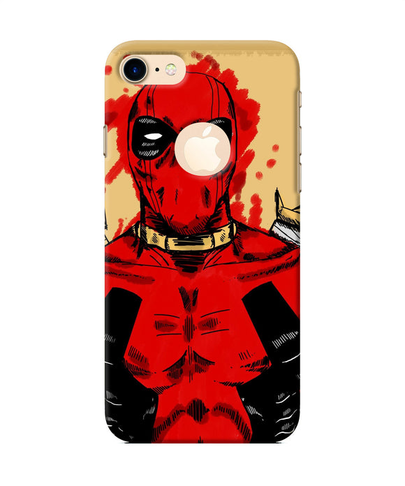 Blooded Deadpool Iphone 7 Logocut Back Cover