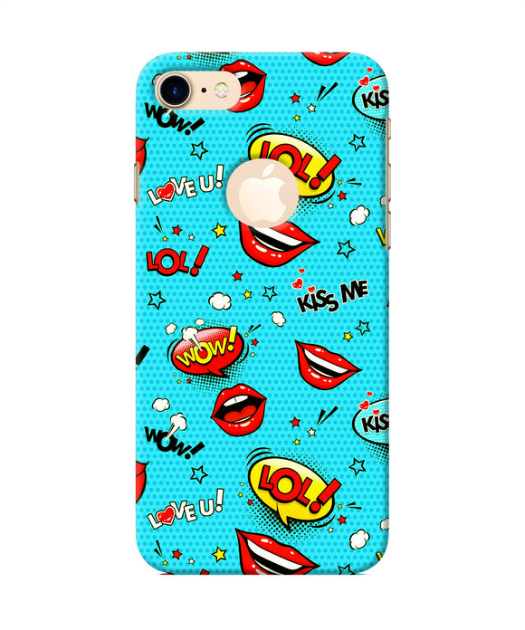 Lol Lips Print Iphone 7 Logocut Back Cover