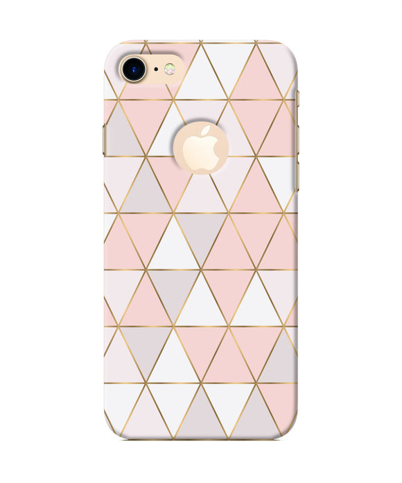 Abstract Pink Triangle Pattern Iphone 7 Logocut Back Cover