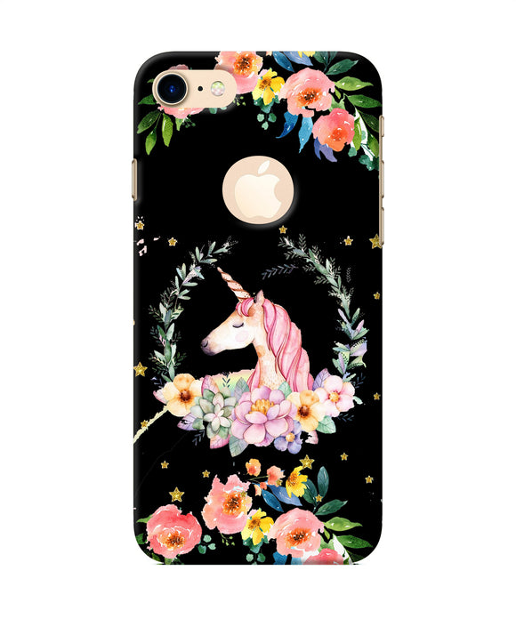 Unicorn Flower Iphone 7 Logocut Back Cover