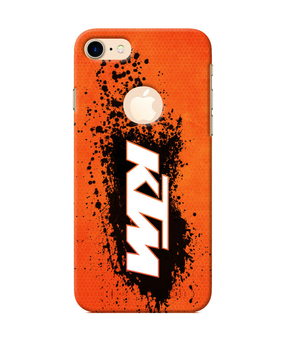 Ktm Black Spray Iphone 7 Logocut Back Cover