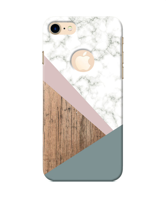 Marble Wood Abstract Iphone 8 Logocut Back Cover