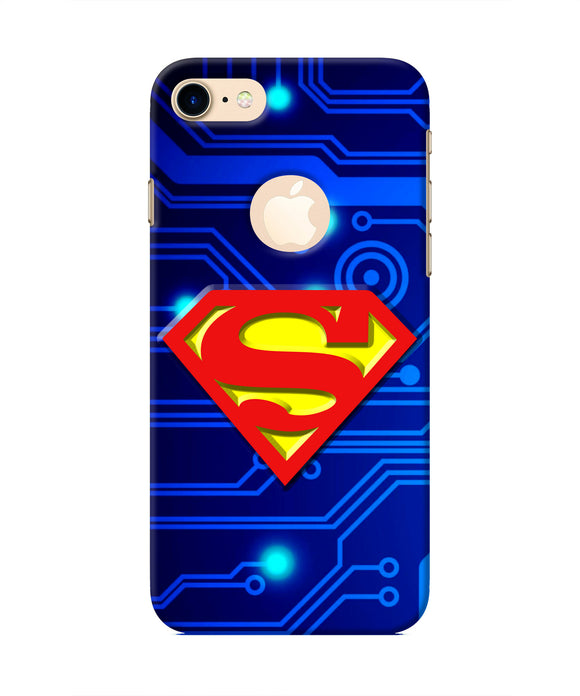 Superman Abstract Iphone 8 logocut Real 4D Back Cover