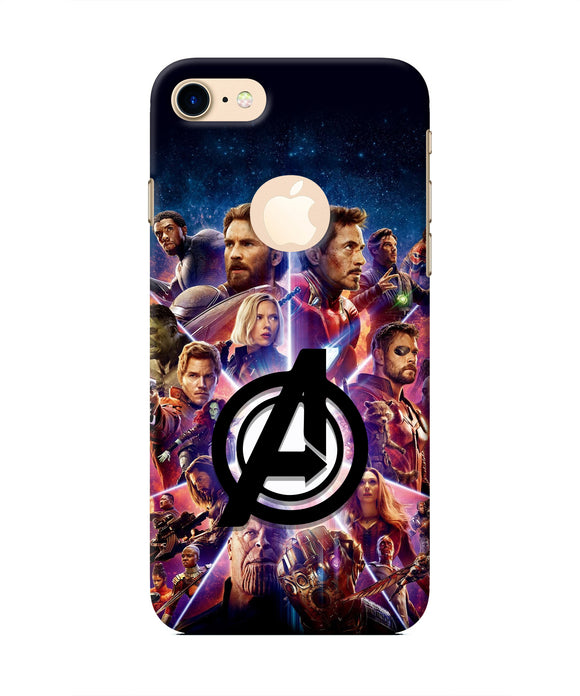 Avengers Superheroes Iphone 8 logocut Real 4D Back Cover