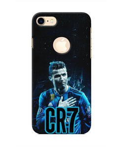 Christiano Ronaldo Blue Iphone 8 logocut Real 4D Back Cover