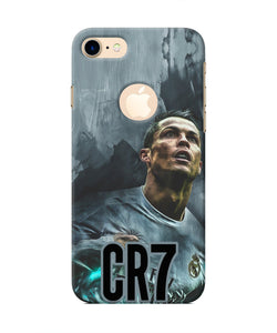 Christiano Ronaldo Grey Iphone 8 logocut Real 4D Back Cover