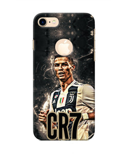 CR7 Dark Iphone 8 logocut Real 4D Back Cover