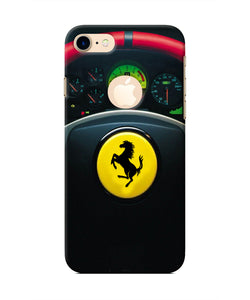 Ferrari Steeriing Wheel Iphone 8 logocut Real 4D Back Cover