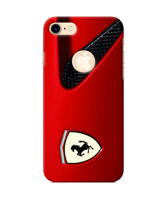 Ferrari Hood Iphone 8 logocut Real 4D Back Cover