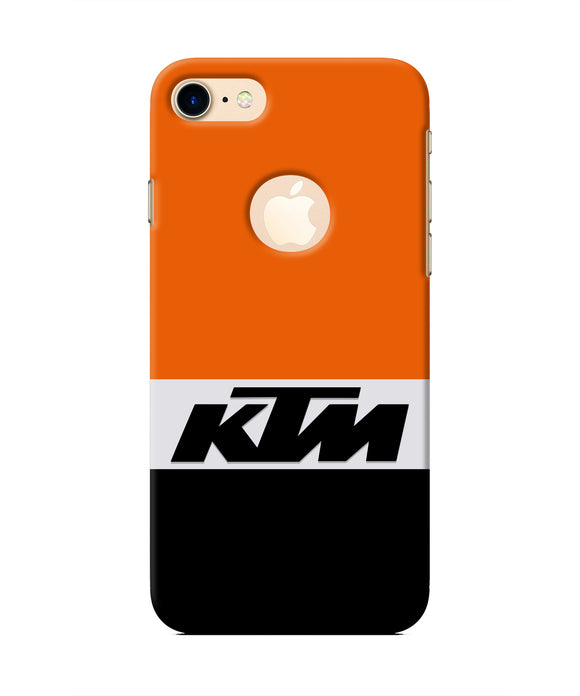 KTM Colorblock Iphone 8 logocut Real 4D Back Cover