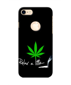 Weed Relax Quote Iphone 8 logocut Real 4D Back Cover