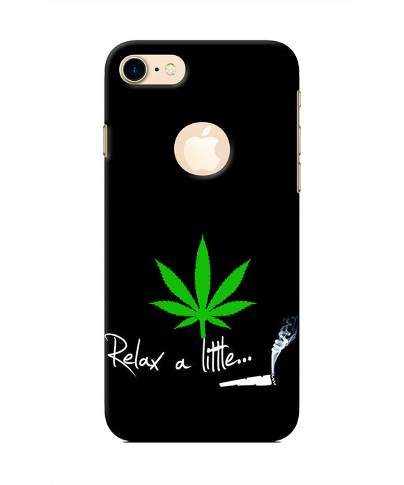 Weed Relax Quote Iphone 8 logocut Real 4D Back Cover