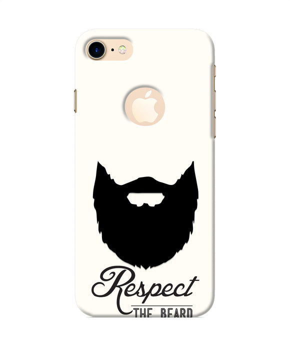 Respect the Beard Iphone 8 logocut Real 4D Back Cover