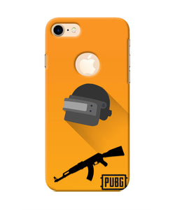 PUBG Helmet and Gun Iphone 8 logocut Real 4D Back Cover