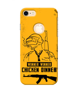 PUBG Chicken Dinner Iphone 8 logocut Real 4D Back Cover