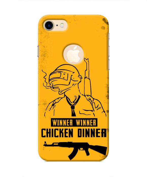 PUBG Chicken Dinner Iphone 8 logocut Real 4D Back Cover