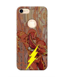 Flash Running Iphone 8 logocut Real 4D Back Cover