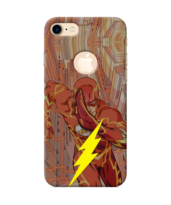 Flash Running Iphone 8 logocut Real 4D Back Cover