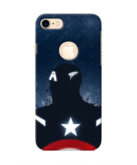 Captain america Shield Iphone 8 logocut Real 4D Back Cover