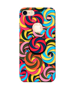 Spiral Pattern Iphone 8 logocut Pop Case