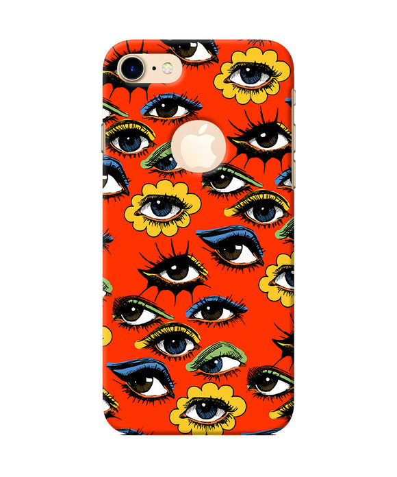 Abstract Eyes Pattern Iphone 8 Logocut Back Cover