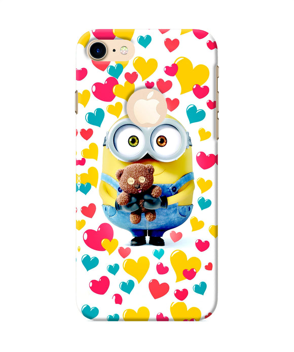 Minion Teddy Hearts Iphone 8 Logocut Back Cover